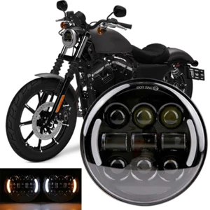 Faro Led Harley Davidson 5,75" Turn Per Sportster 883 Roadster Dyna Fortyeight - Foto 1 di 6