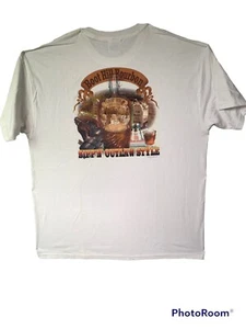 Hanes Heavyweight "Boot Hill Bourbon....." Baumwolle T-Shirt Kurzarm Gr. XL - Bild 1 von 4