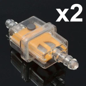 2 x Petrol Gas Fuel Filter for Dirt ATV Quad Trail Mini Motorbike Pitpro Bikes - Picture 1 of 7