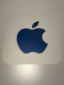 Genuine iMac Apple Logo Sticker (metallic blue) - Picture 1 of 1