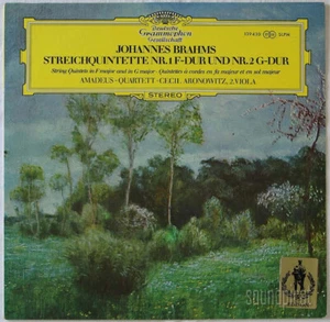 AMADEUS QUARTET BRAHMS STRING QUINTETS DGG ED.1 STEREO SLPM 139430 NM - Picture 1 of 3
