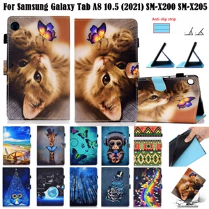 Shockproof PU Leather Cover Case For Samsung Galaxy Tab A8 10.5'' 2021 X200 X205 - Picture 1 of 23