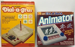 Etch-A-Sketch Animator Ohio Art 1985 + Dial-a-graf  1982 Lot of Vintage Toys! - Picture 1 of 8