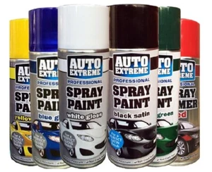 Auto Sprühfarbe für Auto Van Fahrrad schwarz weiß Grundierung matt glänzend Satin 400ml - Bild 1 von 16