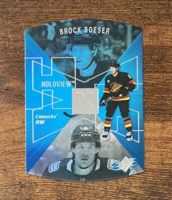 2023-24 Upper Deck Extended SPX Holoview #6 Brock Boeser Vancouver Canucks - Image 1 of 2