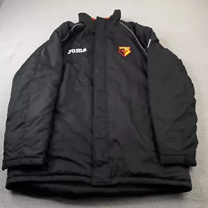 Watford Mens Jacket Large Black Bench Waterproof Football Joma Adult Coat - Picture 1 of 11