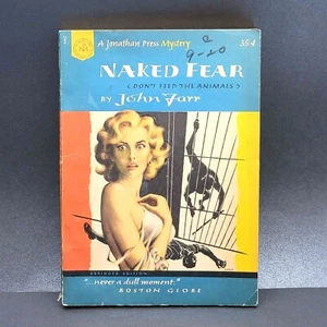 Naked Fear by John Farr 1955 Jonathan Press Mystery Paperback no. 82 - Picture 1 of 7