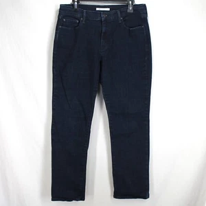 Levis 505 Straight Jeans Damen Gr. 31 Dark Wash Blau Stretch Denim Baumwollmischung - Bild 1 von 6