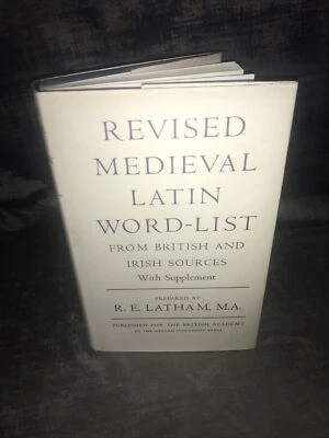 Revised Medieval Latin Word List Prepared By R E Latham HB DJ 1994 Oxford - Image 1 of 4