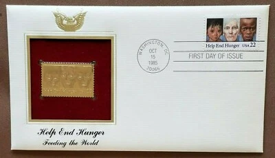 USA: (Four 1985) Extra Fine - FDC: w/ 22K gold replica. Retail value. $100.00 - Image 1 of 4