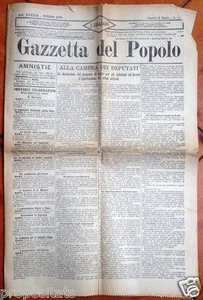 gx 28 Torino GAZZETTA DEL POPOLO L'Italiano Lunedì 14 marzo 1898 - Bild 1 von 1