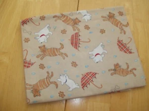 New Raining Cats & Dogs Cotton Quilting Boutique Fabric Material 36" x 22" - Picture 1 of 7