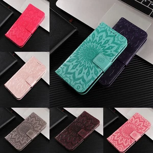 Case for Google Pixel 7 8 7A 5A Sun Embossing PU Leather Wallet Case Phone Cover - Picture 1 of 20