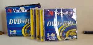 VERBATIM DVD-RW Enregistrable et Réinscriptible - Vitesse 4X Pack de TROIS DISC - Photo 1/2