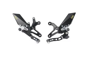 COMMANDES RECUL�ES LIGHTECH POUR KAWASAKI ZX 6R 2010 > 2021 NOIR FTRKA009 - Imagen 1 de 2