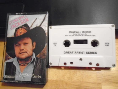 RARE OOP Stonewall Jackson CASSETTE TAPE country Great Artist Series 1983 comp. - Image 1 of 2