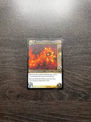 WoW TCG - Sulfuras Hand of Ragnaros (Foil) - Molten Core Treasure - Blizzard - Image 1 of 4