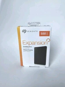 Seagate 500GB Expansion Portable Drive for PC | USB (STKG500400) Black - Picture 1 of 7