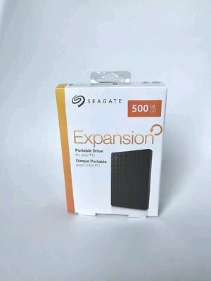 Seagate 500GB Expansion Portable Drive for PC | USB (STKG500400) Black - Image 1 of 4