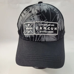 Pier 27 Cancun Men's Baseball Cap Hat Strapback Black - Picture 1 of 10
