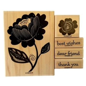Stampin Up Bella Blüten 5er Set Holzstempel - Bild 1 von 3