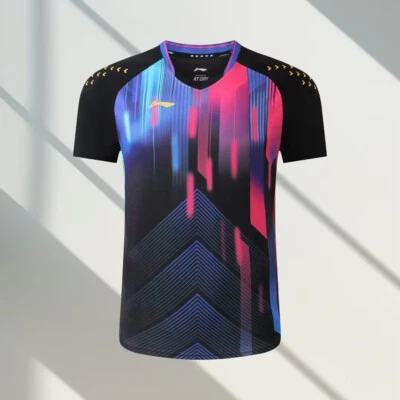 2025 New Li-Ning Men's Sports Tops Badminton Clothes table tennis T-Shirts White - Image 1 of 4
