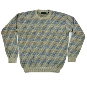 Tundra Canada Mens Knit Sweater XL Blue Multicolor Long Sleeve Pullover - Picture 1 of 5