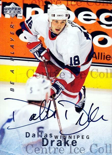 1995-96 Be A Player Auto #83 Dallas Drake - Image 1 of 1