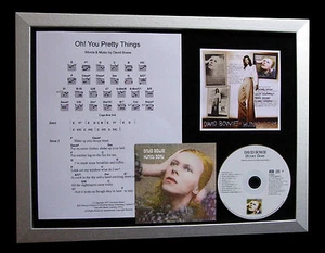 DAVID BOWIE Oh You Pretty Things LTD CD MUSIC FRAMED DISPLAY+EXPRESS GLOBAL SHIP - Picture 1 of 7