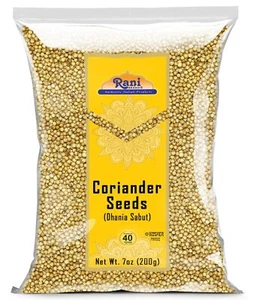 Rani Coriander (Dhania) Seeds Whole, Indian Spice 7oz (200g) - Picture 1 of 6