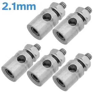 5pcs 2.1mm Pushrod Connector Linkage Stopper RC Car Airplane Boat Shaft Coupler - Picture 1 of 4