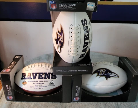 Baltimore Ravens NFL Signature Series Full Size Autograph FOOTBALL with pen Cover