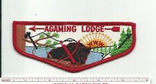 SCOUT BSA AGAMING OA LODGE 257 FIRST FLAP F1 MERGED INDIANHEAD MN WI TOUGH !!!!!