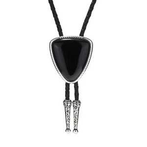 Fashion Bolo Tie Western Stone Necklace Cowboy Necktie Bolo Tie For Men Women - Picture 1 of 5