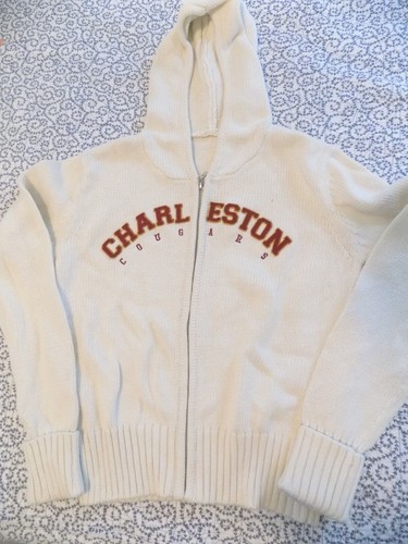 Maglione Charleston Cougarl Off White con cappuccio ~ Taglia Medium