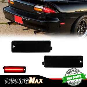 Smoked Black Lens Rear Bumper Side Marker LED Lights For 1993-2002 Chevy Camaro - Picture 1 of 9
