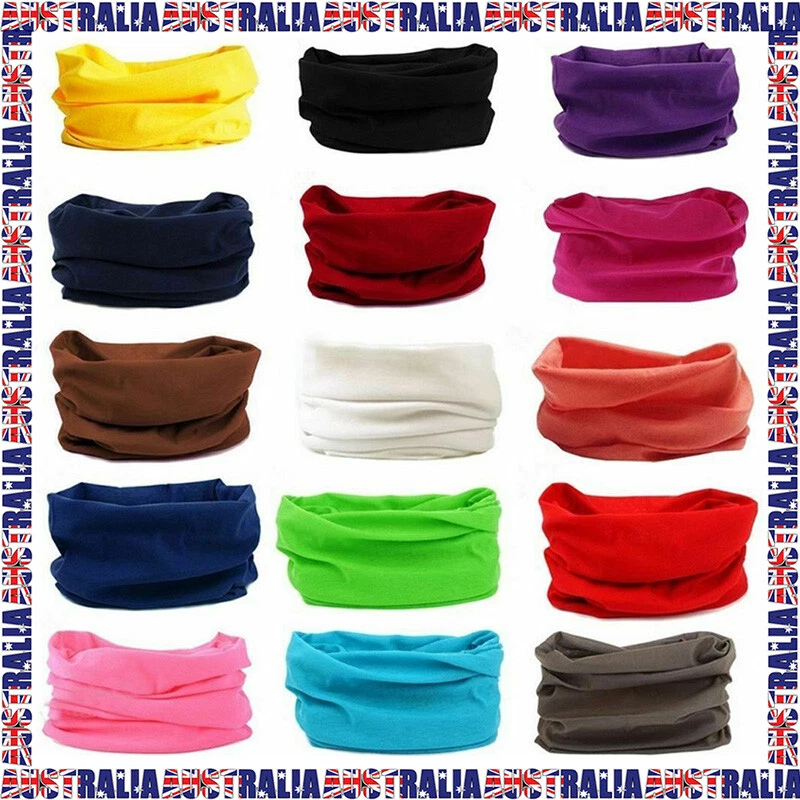 Solid Colour Face Shield Mask Fishing Headwear Neck Tube Scarf Balaclava Bandana - image 1 of 1