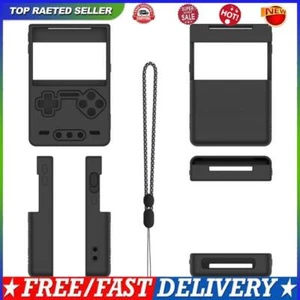 Silicone Protective Case Soft Skin Cover with Lanyard for Trimui Brick (Black) - Zdjęcie 1 z 12