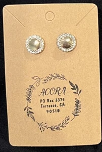 Round embellished Gold Color earrings - Picture 1 of 3