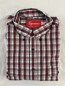 Top Man Plaid Mix Shirt - Picture 1 of 14