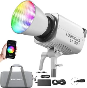 Godox LA150R RGB LED Video COB Light 165W 57100Lux Full Color 1800K-10000K APP - Picture 1 of 12