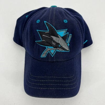 Zephyr San Jose Sharks Hockey Stretch Fit Hat Men's Size XL Blue NHL - Image 1 of 4