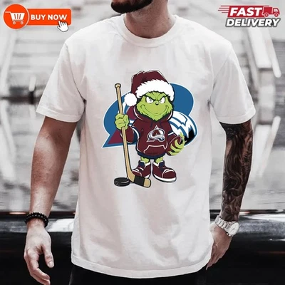 Хоккейная футболка игрока Colorado Avalanche Grinch - полноцветная, полный размер - Изображение 1 из 4
