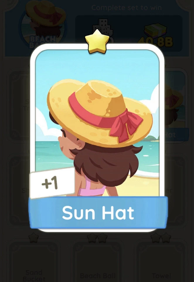 Sun Hat - Monoply Go Sticker - Image 1 of 1