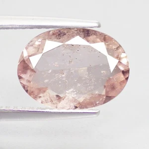 3.23 Ct Rarest Fire Oval (12 x 9 mm) 100% Natural Light Pink Morganite Gemstones - Bild 1 von 7