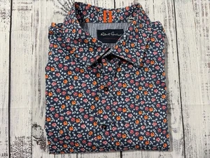 Mens Robert Graham Shirt Sz 3XL Floral Short Sleeve EXCELLENT Condition 0442 - Picture 1 of 9