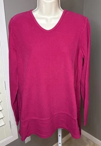 Prairie Cotton Pink Pullover 100% Baumwolle Sweater Hot Pink Made in USA - Bild 1 von 15