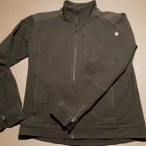 Kuhl Herren Large olivbraun durchgehender Reißverschluss Utility Jacke Performance Mischung Mantel - Bild 1 von 8