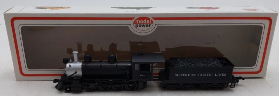Model Power 6550 HO Southern Pacific 2-8-0 Steam Locomotive & Tender #984 EX/Box - Image 1 of 4