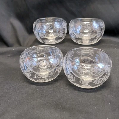 Lote de 4 tazas de té Teavana de flores transparentes de doble pared Foto 1 de 4